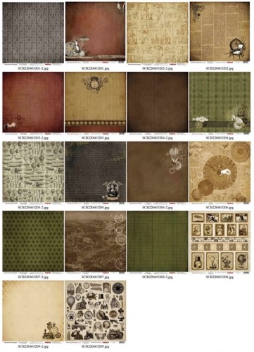 Scrapbooking paper set 12