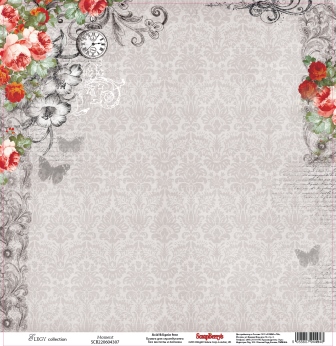 Single-sided Paper Set (12*12-180GSM) Elegy – Moment , 1 Sheet