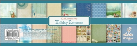Paper Collection Set Holiday Romance (12*12–190GSM), 9 Sheets