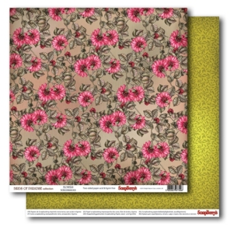 Double-Sided Paper (12*12 – 180gsm) Birds of Paradise – Flowers , 10 Sheet Pack