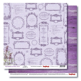 Double-sided paper 12x12 The Romance of Xmas Xmas Flowers 190gsm (10 sheets per pack)