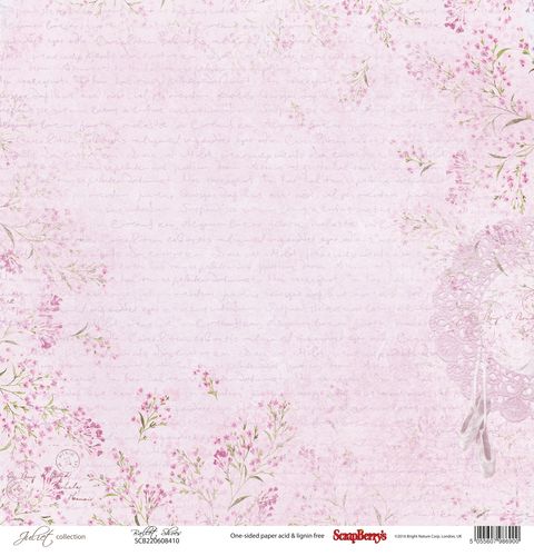 Single-sided Paper Set (12*12–190GSM) Juliet - Ballet Shoes , 1 Sheet