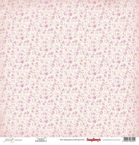 Single-sided Paper Set (12*12-190GSM) Juliet – Pastoral , 1 Sheet