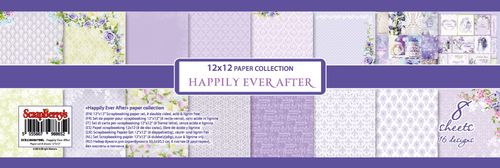 Paper Collection Set Happily Ever After (12*12-190GSM), 8 Sheets