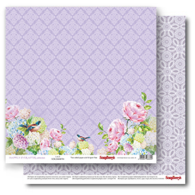 Double-sided Paper Set (12*12-190GSM), Happily Ever After – Lace , 1 Sheet