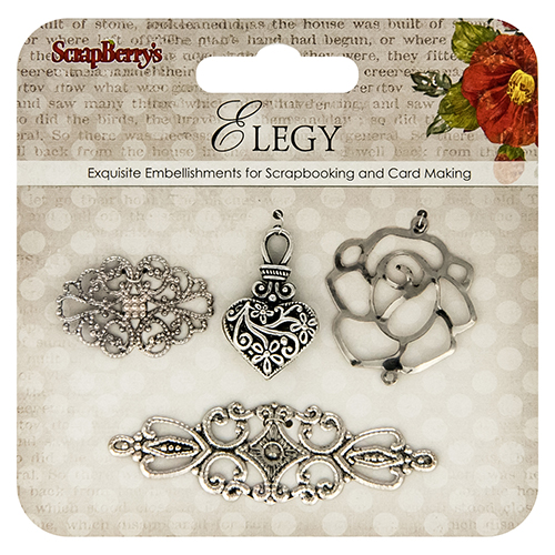 Metal charms set Elegy 2
