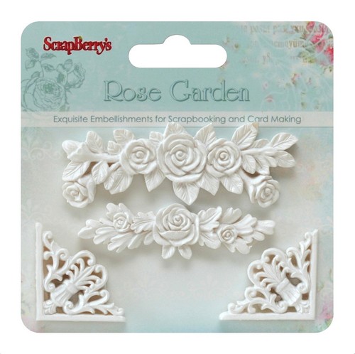 Set of polymer items Rose garden 1