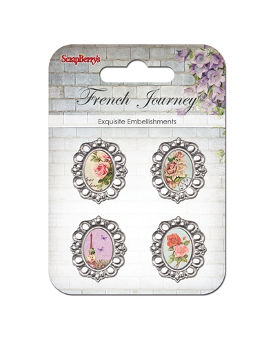 Set with metal frameworks 