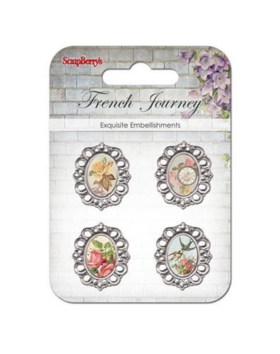 Set with metal frameworks 