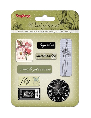 Set epoxy stickers Wind of Travel
