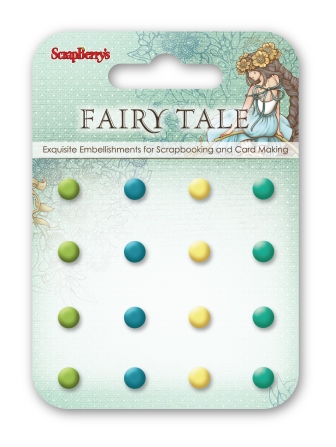 Enamel brads Fairy Tale 1, 16 pcs (clr 50)