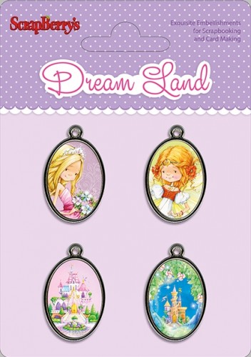 Set of metal frames with epoxide stickers. Dream Land