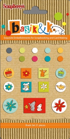 Set of brads 21 pcs Basik&K 5