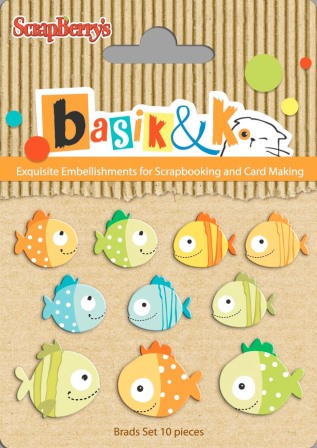 Set of metal brads Basik&K Fishing 1