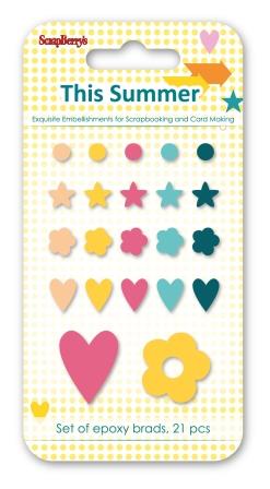 Set enamel epoxy stickers This Summer