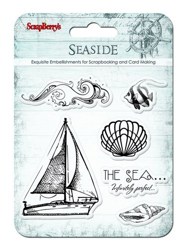 Set of stamps 10,5*10,5cm Seaside. Sailingship SCB4901007b