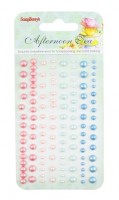 Adhesive pearls 120pcs/4 colors, Afternoon Tea 1