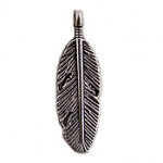 Charms set Feather 8*30mm, 10 pcs