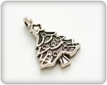Charms set Christmas Tree 18*23mm, 10 pcs