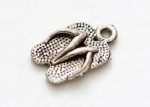 Charms set Beach Slippers 8*16mm, 10 pcs