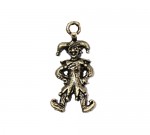 Metal charms set JESTER 12*23mm, 10pcs, bundle