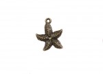 Metal charms set STARFISH 19*23mm, 10pcs, bundle