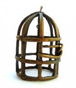 Metal charms set BIG BIRDCAGE 48*30mm, 3pcs, bundle