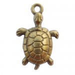 Metal charms set SEA TURTLE 18*27mm, 10pcs