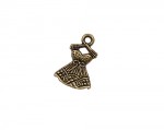 Metal charms set NICE DRESS 22*15mm, 10pcs
