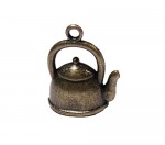 Metal charms set TEAPOT 20*17mm, 10pcs, bundle
