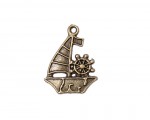 Metal charms set SAILFISH 29*22mm, 10pcs