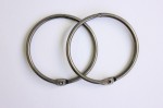 Album metal rings 50mm SILVER, 2pcs