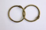 Album metal rings 40mm ANTIQUE-BRASS, 2pcs