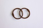 Album metal rings 25mm BROWN, 2pcs