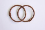 Album metal rings 40mm BROWN, 2pcs
