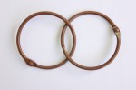 Album metal rings 50mm BROWN, 2pcs
