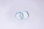 Album metal rings 25mm BLUE, 2pcs