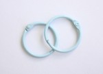 Album metal rings 40mm BLUE, 2pcs