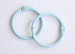 Album metal rings 50mm BLUE, 2pcs