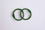 Album metal rings 25mm GREEN, 2pcs
