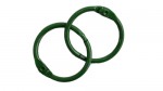 Album metal rings 35mm GREEN, 2pcs