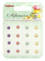 Enamel brads Afternoon Tea, 16 pcs