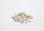 Brads, 50 pcs, cream