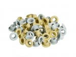 Set of eyelets 4.8 mm, 50 pcs , white-cream