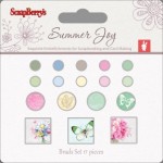 Set of brads 17 pcs Summer Joy 1