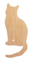 Wooden blank Cat 15x6.5сm