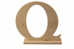 Wooden letter * Q * 17X4X15сm (clr 90)