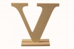 Wooden letter * V * 15.5x4x15сm