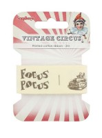 Printed cotton ribbon Vintage circus, 25mm, 2m Printed cotton ribbon Vintage circus, 25mm, 2m