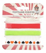 Set of decorative ribbons Vintage Circus, 4 pcs, 1m each
